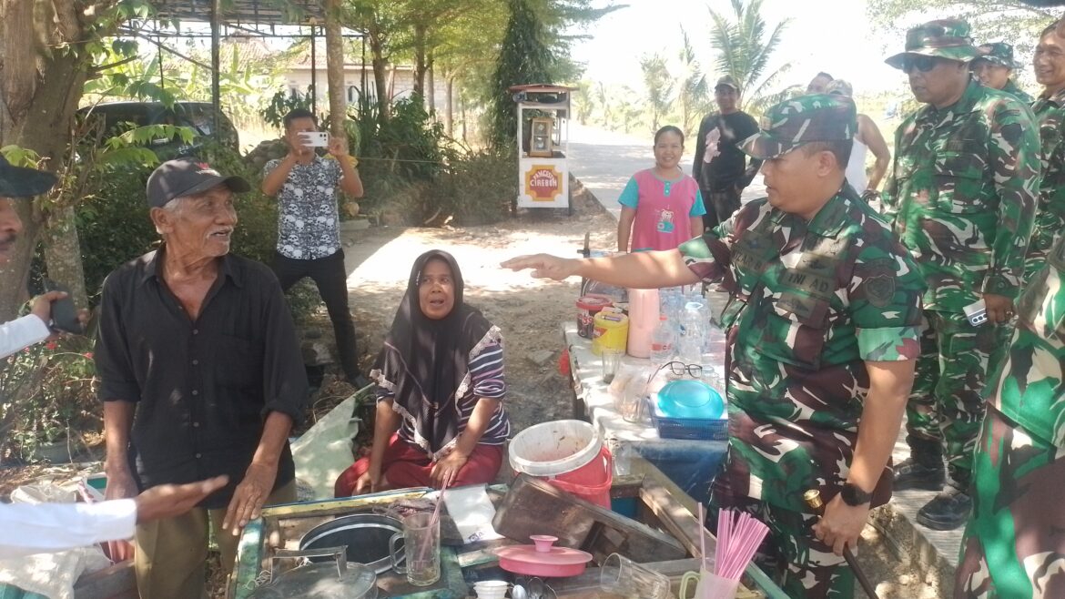 Pengawasan Maksimal, Dandim 0620/Kabupaten Cirebon Tinjau Langsung Titik Sasaran TMMD di Desa Luwung Kencana