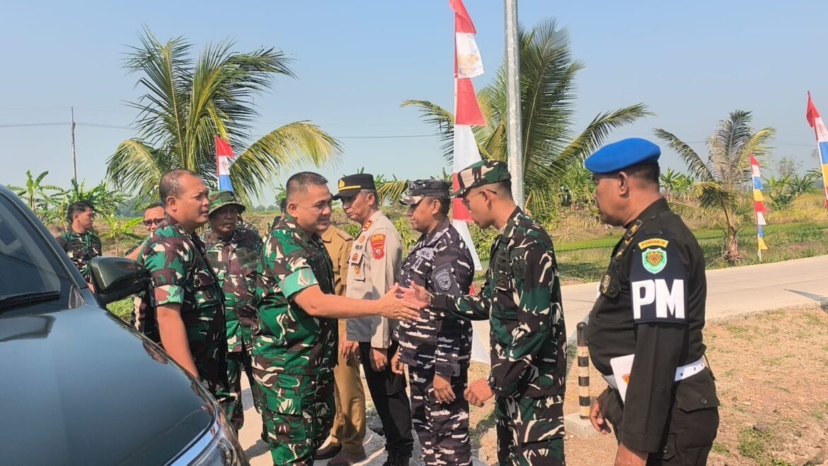 Brigjen TNI Yohanes Toar Pioh Wasev TMMD Mabesad Tinjau Langsung Sasaran TMMD ke-129 Kodim 0620/Kab. Cirebon